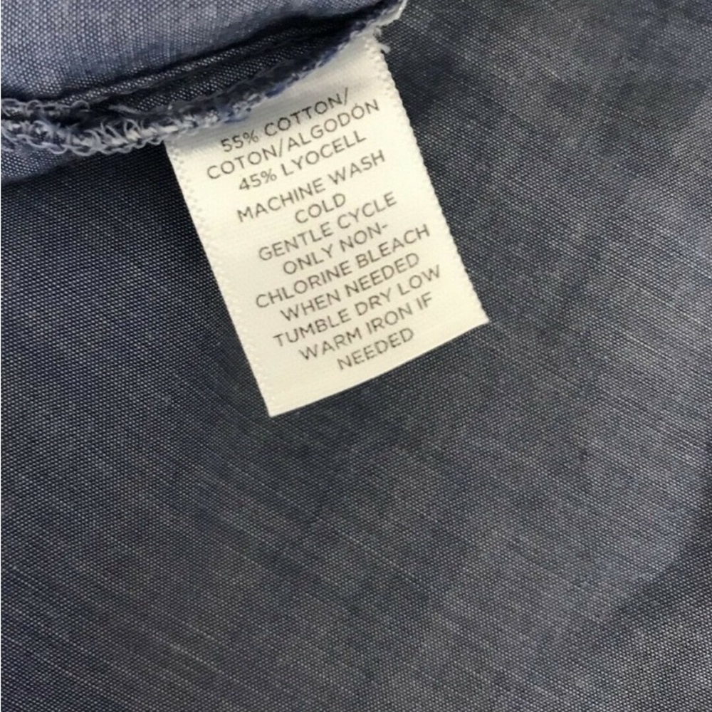 Loft Blue Button-Down Blouse - image 6